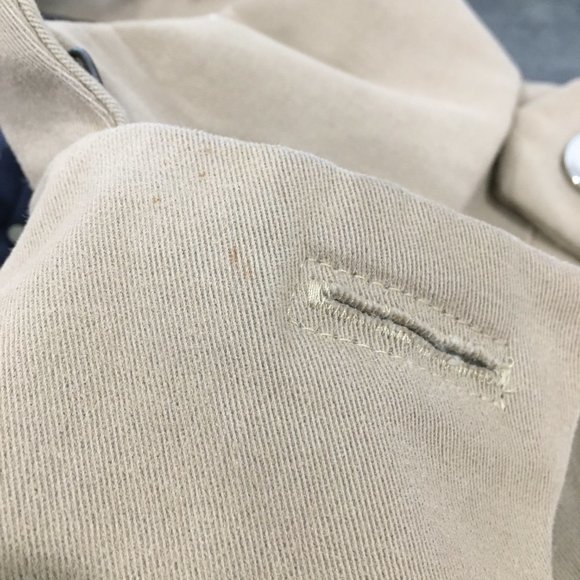 SONIA RYKIEL Beige/Brown Cashmere Blend Long Sleeve Belted Trench Coat Jacket - Picture 15 of 16